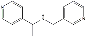 (pyridin-3-ylmethyl)[1-(pyridin-4-yl)ethyl]amine,,结构式