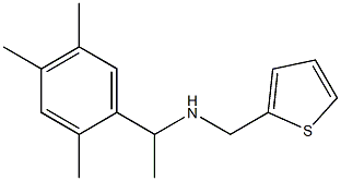 (thiophen-2-ylmethyl)[1-(2,4,5-trimethylphenyl)ethyl]amine Structure