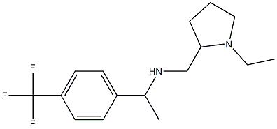 [(1-ethylpyrrolidin-2-yl)methyl]({1-[4-(trifluoromethyl)phenyl]ethyl})amine|