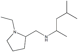 [(1-ethylpyrrolidin-2-yl)methyl](4-methylpentan-2-yl)amine 结构式