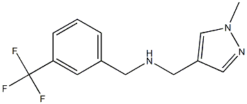 [(1-methyl-1H-pyrazol-4-yl)methyl]({[3-(trifluoromethyl)phenyl]methyl})amine