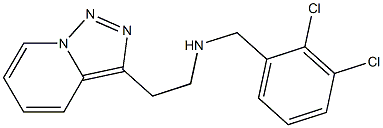 [(2,3-dichlorophenyl)methyl](2-{[1,2,4]triazolo[3,4-a]pyridin-3-yl}ethyl)amine Structure