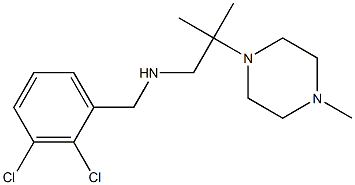 [(2,3-dichlorophenyl)methyl][2-methyl-2-(4-methylpiperazin-1-yl)propyl]amine 化学構造式