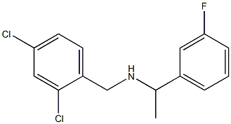 [(2,4-dichlorophenyl)methyl][1-(3-fluorophenyl)ethyl]amine Structure