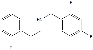 [(2,4-difluorophenyl)methyl][2-(2-fluorophenyl)ethyl]amine,,结构式