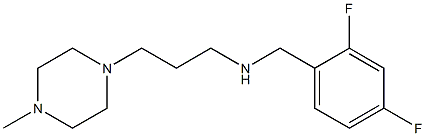 [(2,4-difluorophenyl)methyl][3-(4-methylpiperazin-1-yl)propyl]amine Struktur