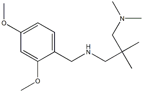 [(2,4-dimethoxyphenyl)methyl]({2-[(dimethylamino)methyl]-2-methylpropyl})amine 化学構造式