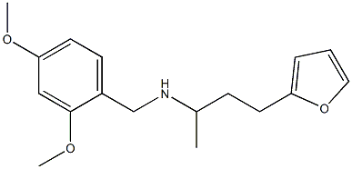 [(2,4-dimethoxyphenyl)methyl][4-(furan-2-yl)butan-2-yl]amine 化学構造式
