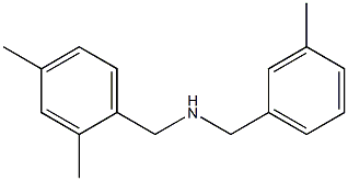 [(2,4-dimethylphenyl)methyl][(3-methylphenyl)methyl]amine,,结构式