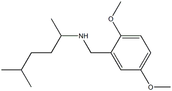 [(2,5-dimethoxyphenyl)methyl](5-methylhexan-2-yl)amine 结构式
