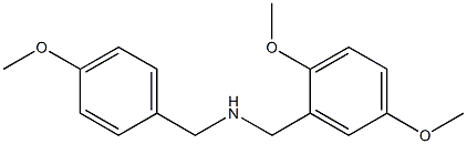 [(2,5-dimethoxyphenyl)methyl][(4-methoxyphenyl)methyl]amine Structure