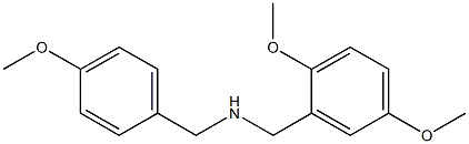 [(2,5-dimethoxyphenyl)methyl][(4-methoxyphenyl)methyl]amine 结构式