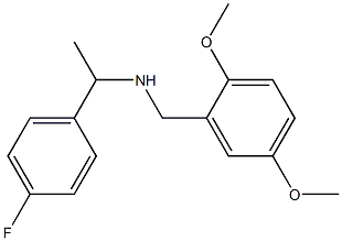 [(2,5-dimethoxyphenyl)methyl][1-(4-fluorophenyl)ethyl]amine Structure