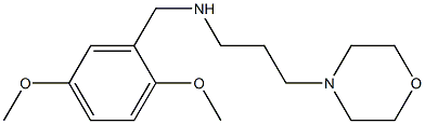 [(2,5-dimethoxyphenyl)methyl][3-(morpholin-4-yl)propyl]amine 化学構造式