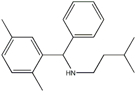 [(2,5-dimethylphenyl)(phenyl)methyl](3-methylbutyl)amine,,结构式