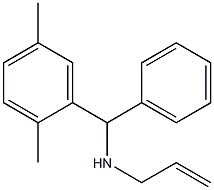 [(2,5-dimethylphenyl)(phenyl)methyl](prop-2-en-1-yl)amine,,结构式