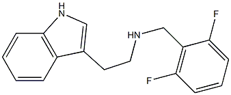 [(2,6-difluorophenyl)methyl][2-(1H-indol-3-yl)ethyl]amine,,结构式