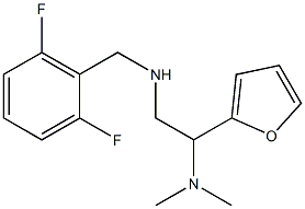 [(2,6-difluorophenyl)methyl][2-(dimethylamino)-2-(furan-2-yl)ethyl]amine,,结构式