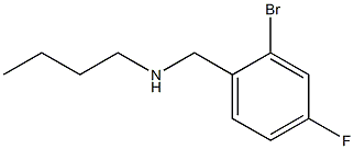 [(2-bromo-4-fluorophenyl)methyl](butyl)amine Structure