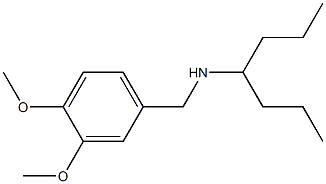 [(3,4-dimethoxyphenyl)methyl](heptan-4-yl)amine 化学構造式
