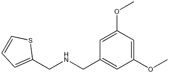 [(3,5-dimethoxyphenyl)methyl](thiophen-2-ylmethyl)amine 化学構造式