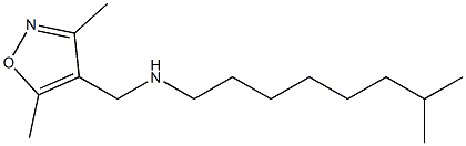 [(3,5-dimethyl-1,2-oxazol-4-yl)methyl](7-methyloctyl)amine,,结构式