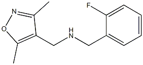 [(3,5-dimethyl-1,2-oxazol-4-yl)methyl][(2-fluorophenyl)methyl]amine Structure