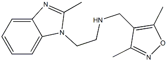 [(3,5-dimethyl-1,2-oxazol-4-yl)methyl][2-(2-methyl-1H-1,3-benzodiazol-1-yl)ethyl]amine Structure