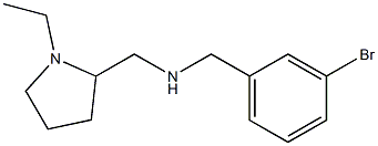 [(3-bromophenyl)methyl][(1-ethylpyrrolidin-2-yl)methyl]amine,,结构式