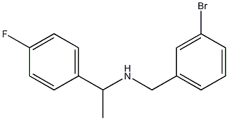 [(3-bromophenyl)methyl][1-(4-fluorophenyl)ethyl]amine Structure