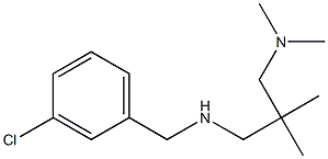 [(3-chlorophenyl)methyl]({2-[(dimethylamino)methyl]-2-methylpropyl})amine,,结构式