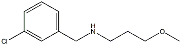 [(3-chlorophenyl)methyl](3-methoxypropyl)amine,,结构式