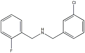 [(3-chlorophenyl)methyl][(2-fluorophenyl)methyl]amine Struktur