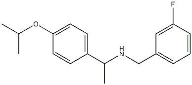 [(3-fluorophenyl)methyl]({1-[4-(propan-2-yloxy)phenyl]ethyl})amine Struktur