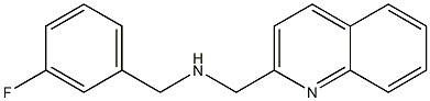 [(3-fluorophenyl)methyl](quinolin-2-ylmethyl)amine|