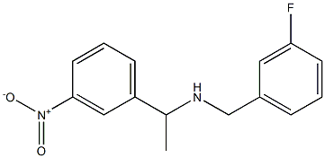 [(3-fluorophenyl)methyl][1-(3-nitrophenyl)ethyl]amine Structure