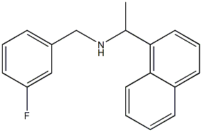 [(3-fluorophenyl)methyl][1-(naphthalen-1-yl)ethyl]amine Structure