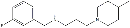 [(3-fluorophenyl)methyl][3-(4-methylpiperidin-1-yl)propyl]amine Struktur