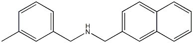 [(3-methylphenyl)methyl](naphthalen-2-ylmethyl)amine 化学構造式