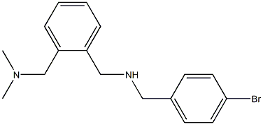 [(4-bromophenyl)methyl]({2-[(dimethylamino)methyl]phenyl}methyl)amine,,结构式