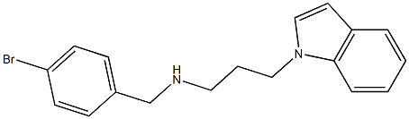 [(4-bromophenyl)methyl][3-(1H-indol-1-yl)propyl]amine Structure