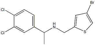 [(4-bromothiophen-2-yl)methyl][1-(3,4-dichlorophenyl)ethyl]amine 结构式