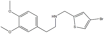 [(4-bromothiophen-2-yl)methyl][2-(3,4-dimethoxyphenyl)ethyl]amine,,结构式