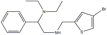 [(4-bromothiophen-2-yl)methyl][2-(diethylamino)-2-phenylethyl]amine,,结构式