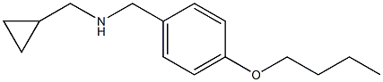 [(4-butoxyphenyl)methyl](cyclopropylmethyl)amine Structure