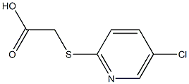 [(5-chloropyridin-2-yl)thio]acetic acid,,结构式