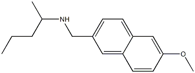 [(6-methoxynaphthalen-2-yl)methyl](pentan-2-yl)amine 结构式