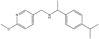 [(6-methoxypyridin-3-yl)methyl]({1-[4-(propan-2-yl)phenyl]ethyl})amine Structure