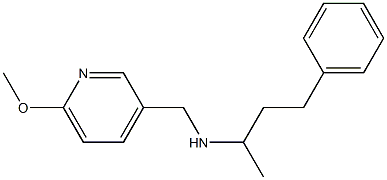 [(6-methoxypyridin-3-yl)methyl](4-phenylbutan-2-yl)amine,,结构式