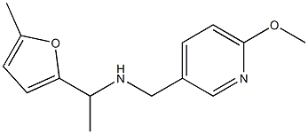 [(6-methoxypyridin-3-yl)methyl][1-(5-methylfuran-2-yl)ethyl]amine 结构式